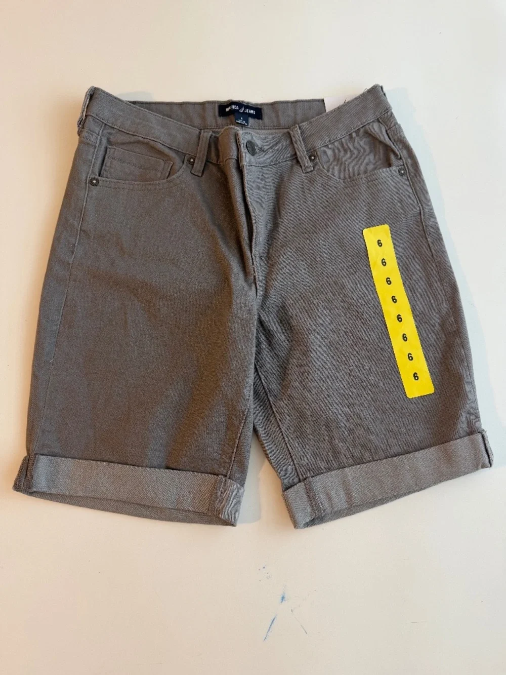Nautica Jeans Womens Charcol Gray Super Stretch Bermuda Short 6 - Picture 2 of 11